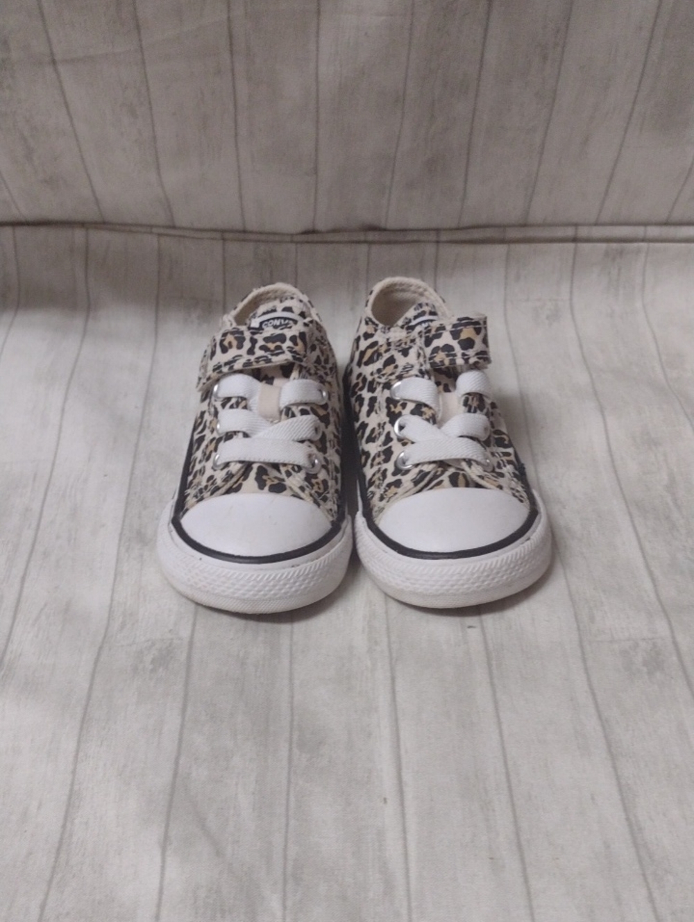 Converse Kid's Leopard Print Sneakers (J1118)